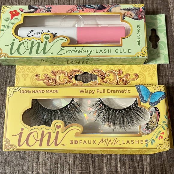 NWOT 3D Fair Mink Lashes (Wispy Full Dramatic) & Lash Glue in Ioni brand. - Picture 3 of 3